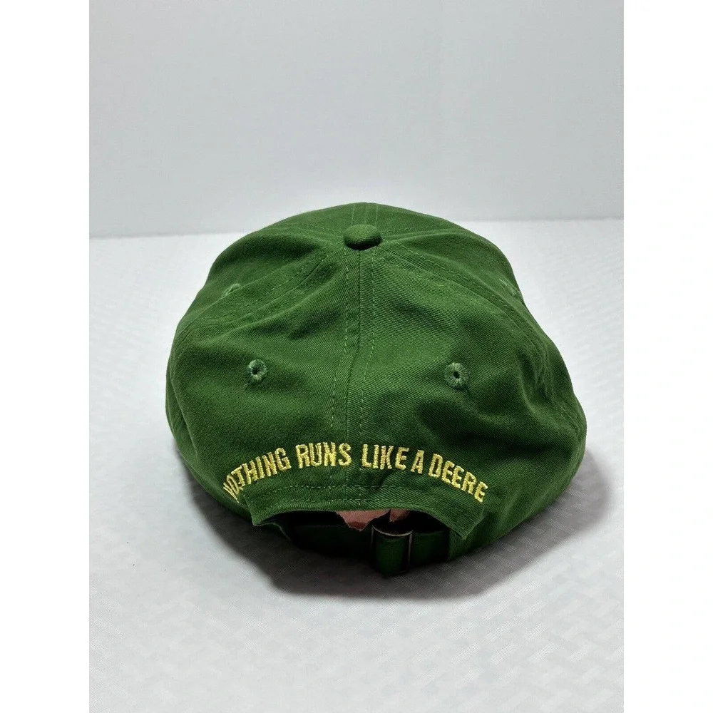 John Deere Hat Adjustable Cap Owner's‎ Edition Green Nothing Runs Like A Deere